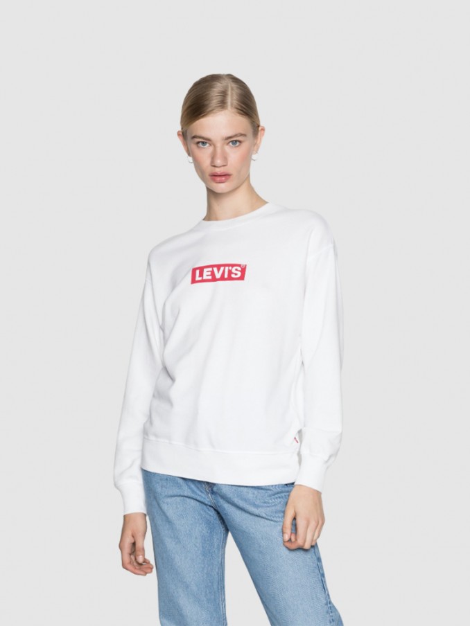 Sweatshirt Woman White Levis - 297170092  | Mellmak