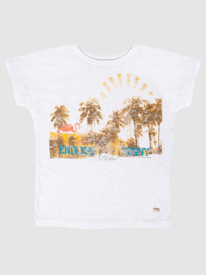 Camiseta Niña Blanco Tiffosi Kids