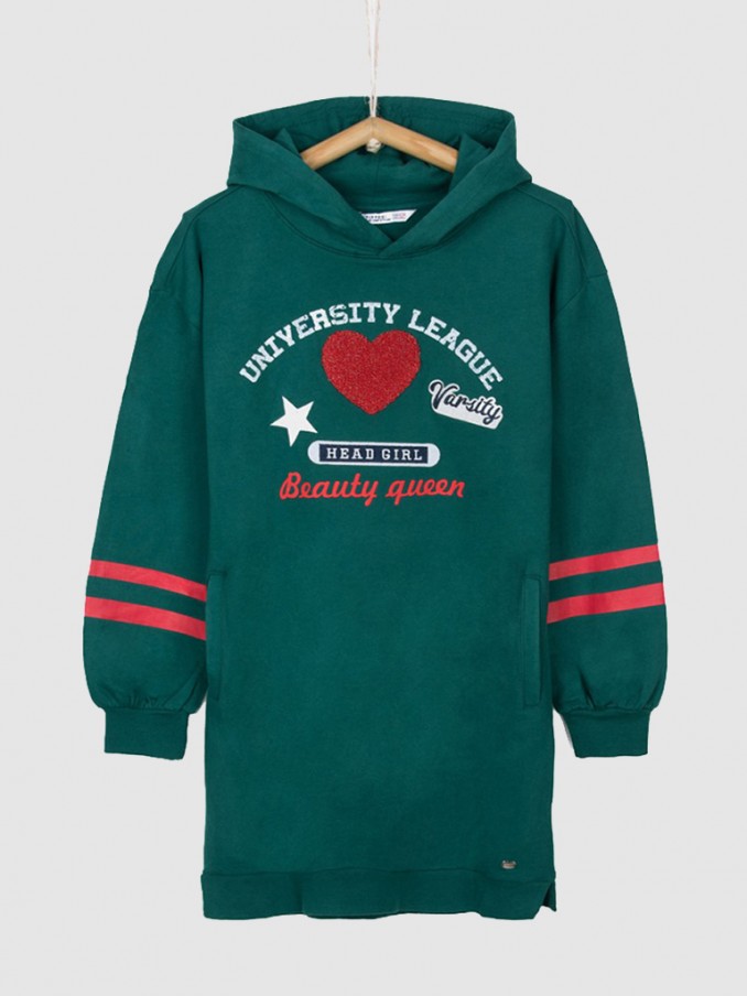 Sweatshirt Niña Verde Tiffosi Kids