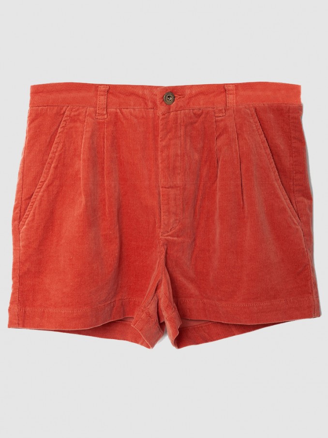 Pantalones Cortos Mujer Naranja Vero Moda