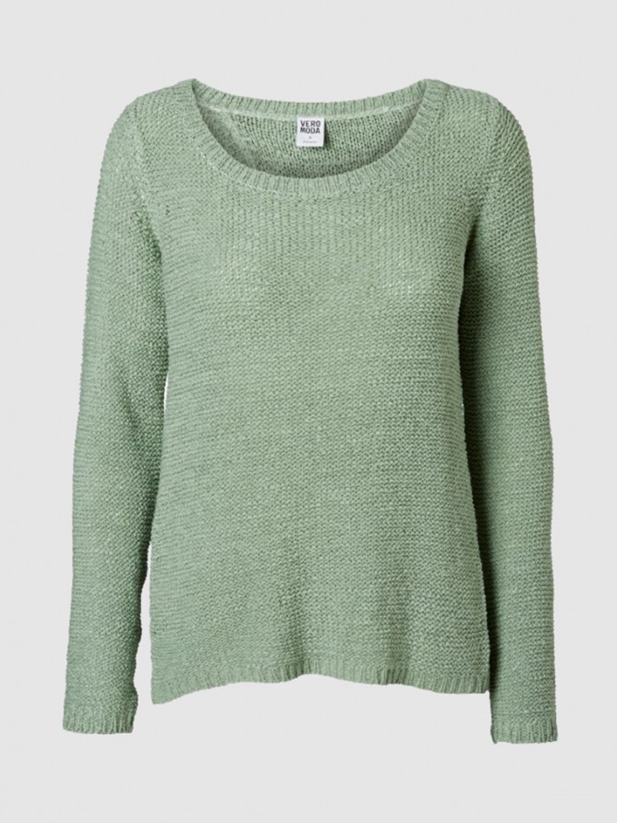 Knitwear Woman Green Water Vero Moda