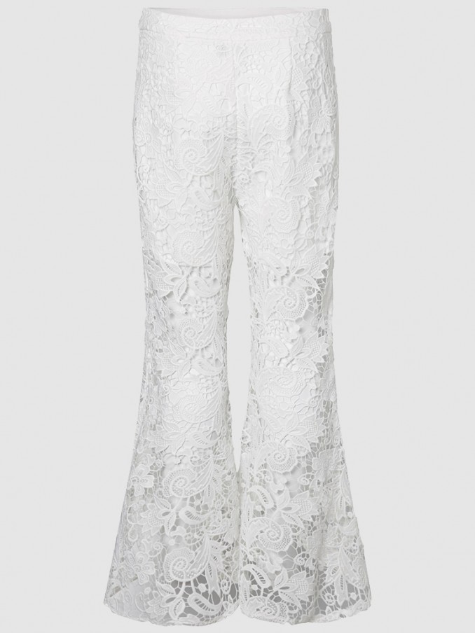 Pants Woman Cream Vero Moda