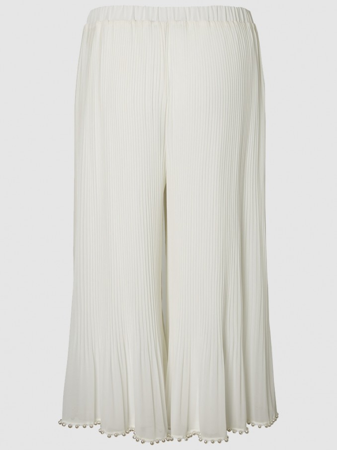 Pantalones Mujer Crema Vero Moda