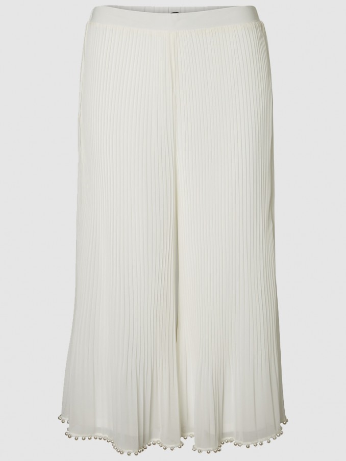 Pantalones Mujer Crema Vero Moda