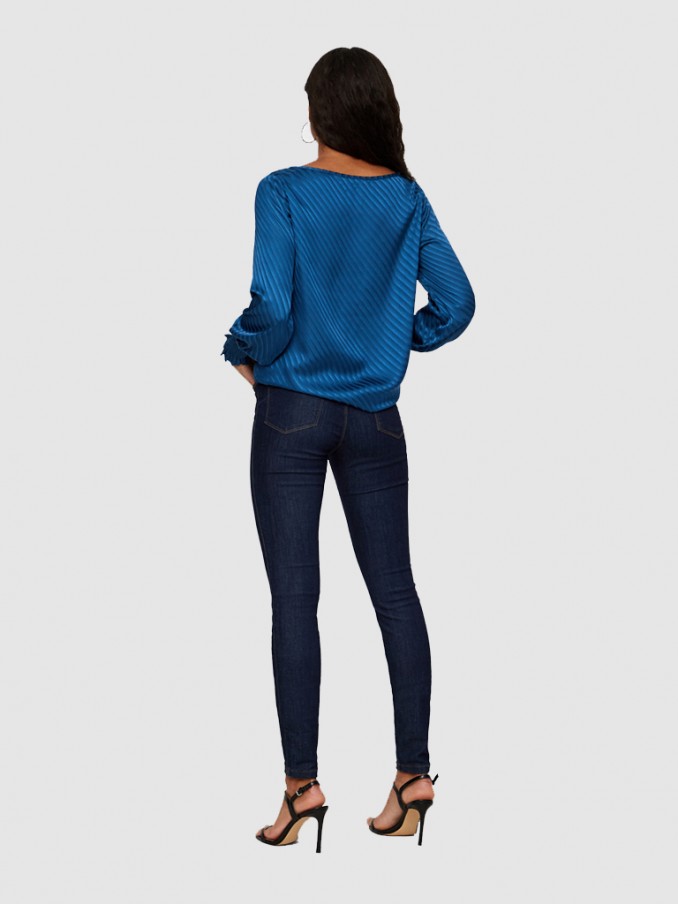 Blusa Mujer Azul Vero Moda