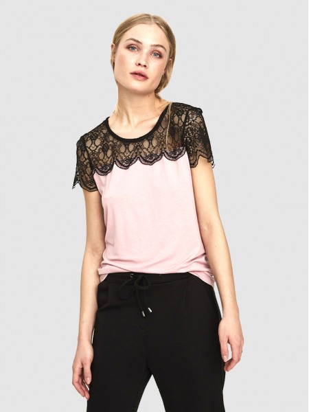 T-Shirt Woman Rose Vero Moda