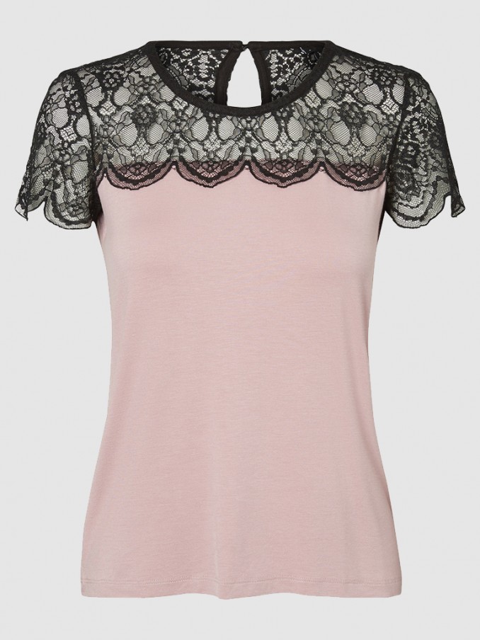 T-Shirt Woman Rose Vero Moda