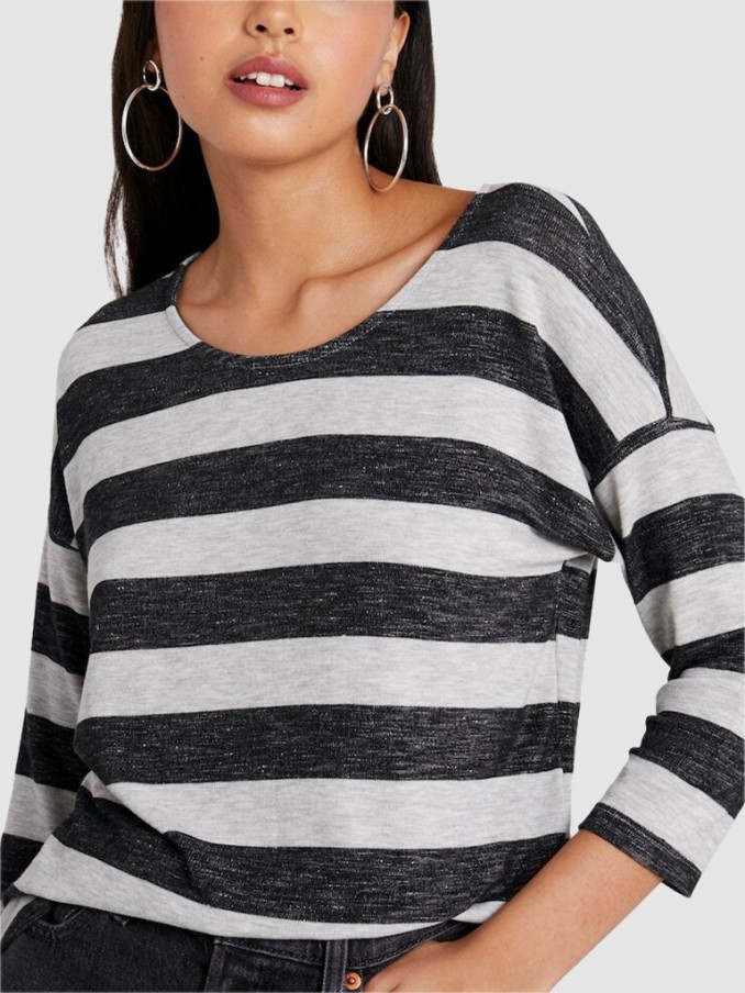Sweatshirt Mujer Gris Oscuro Vero Moda