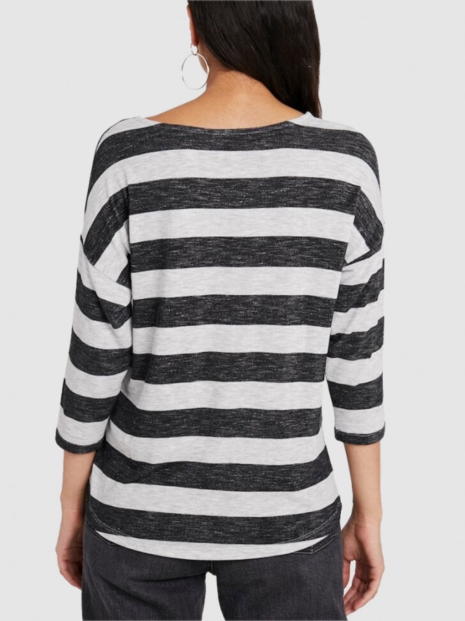 Sweatshirt Mujer Gris Oscuro Vero Moda