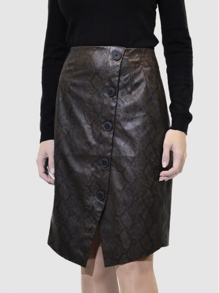 Skirt Woman Brown Vero Moda