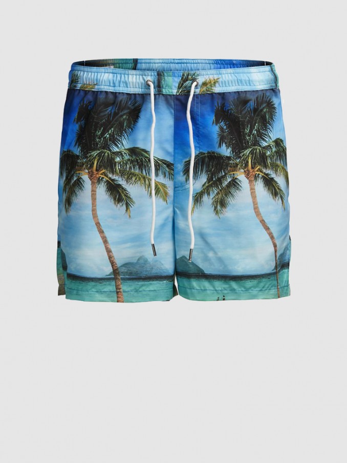 Pantalones Cortos Hombre Azul Claro Jack & Jones