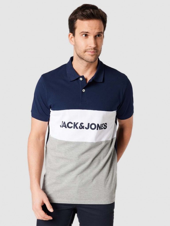 Polo Homem Logo Blocking Jack Jones