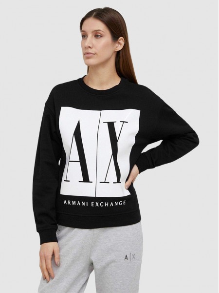 Sweatshirt Woman Black Armani Exchange