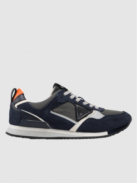 Sneakers Man Navy Blue Guess