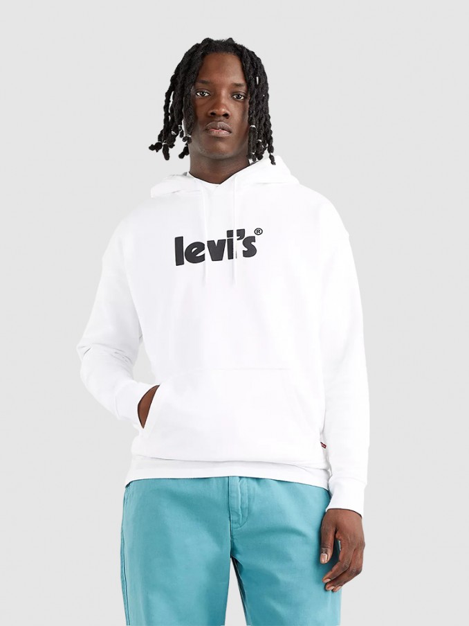 Sweatshirt Man White Levis - 384790078  | Mellmak