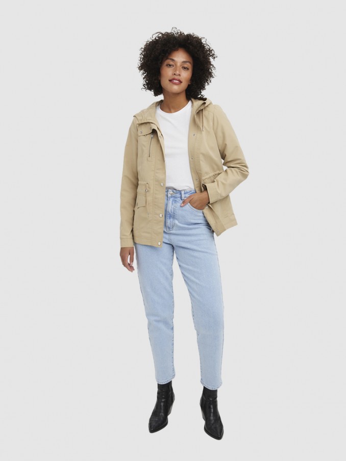 Chaqueta Mujer Beige Vero Moda