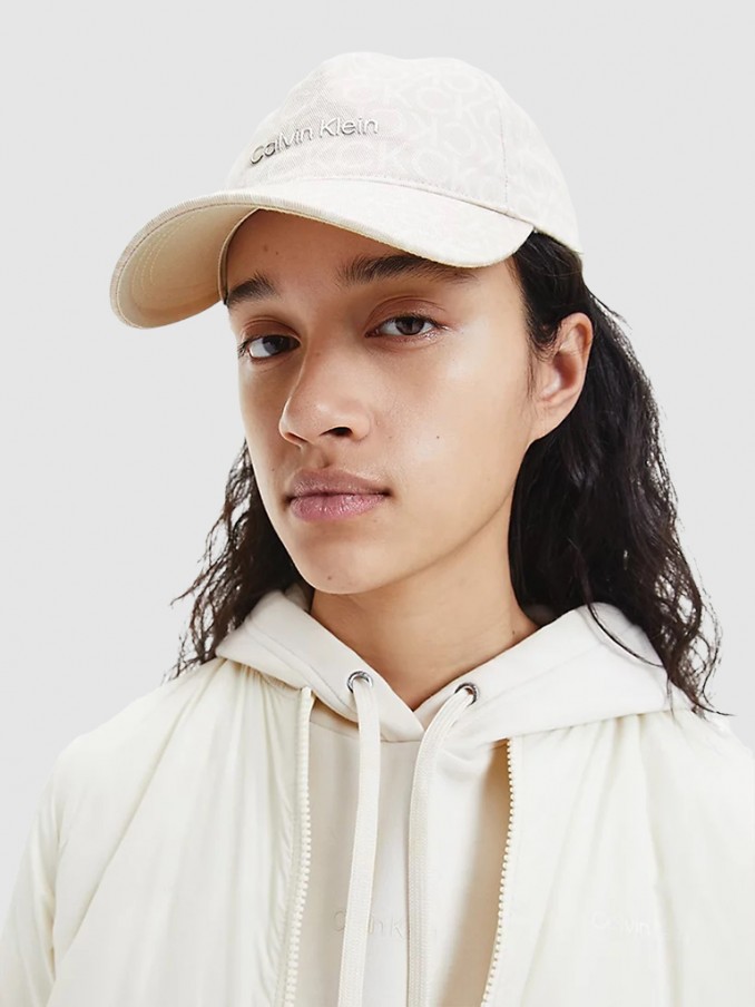 Hat Woman Cream Calvin Klein - K60K609154 | Mellmak Hat Woman Cream Calvin Klein - K60K609154 | Mellmak