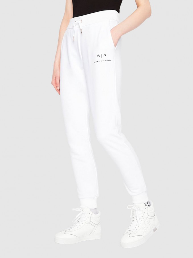 Pants Woman White Armani Exchange - 3Lyp94Yje5Z  | Mellmak