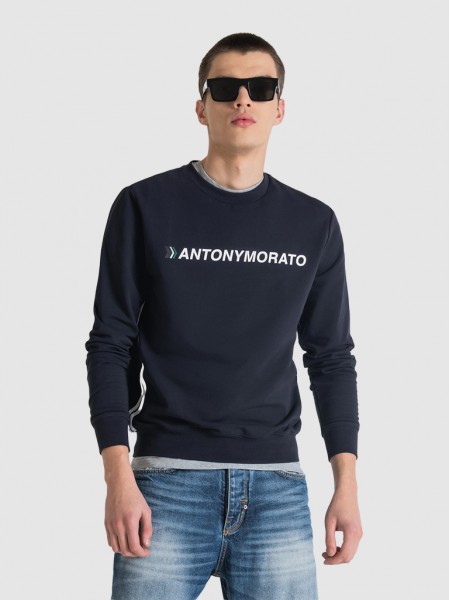 Sweatshirt Man Navy Blue Antony Morato