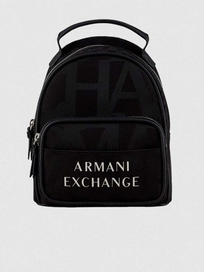 armani exchange black backpack