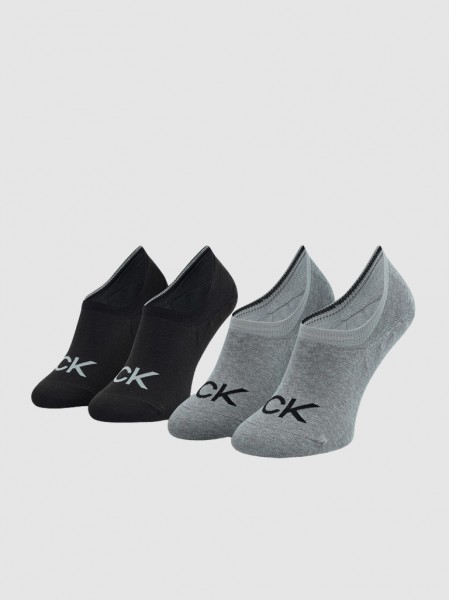 Calcetines Hombre Gris Calvin Klein