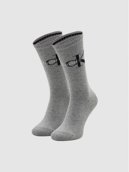 Calcetines Hombre Gris Calvin Klein