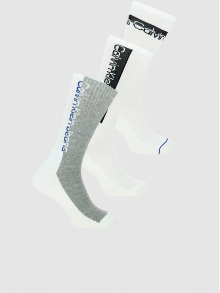 Calcetines Hombre Blanco Calvin Klein