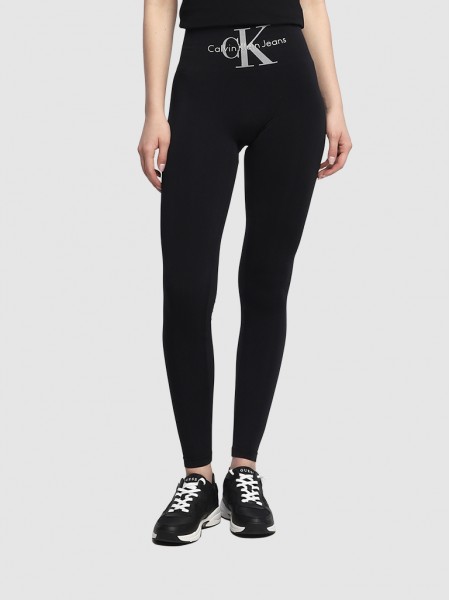 Leggings Woman Black Calvin Klein