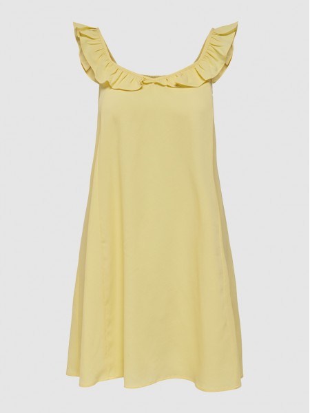 Dress Woman Yellow Only