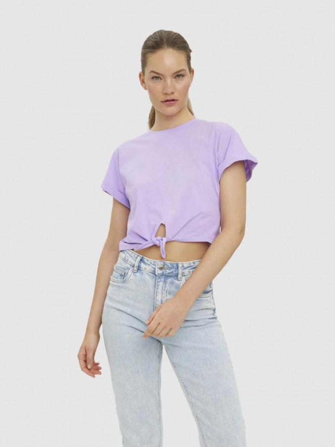 T-Shirt Woman Lilac Vero Moda
