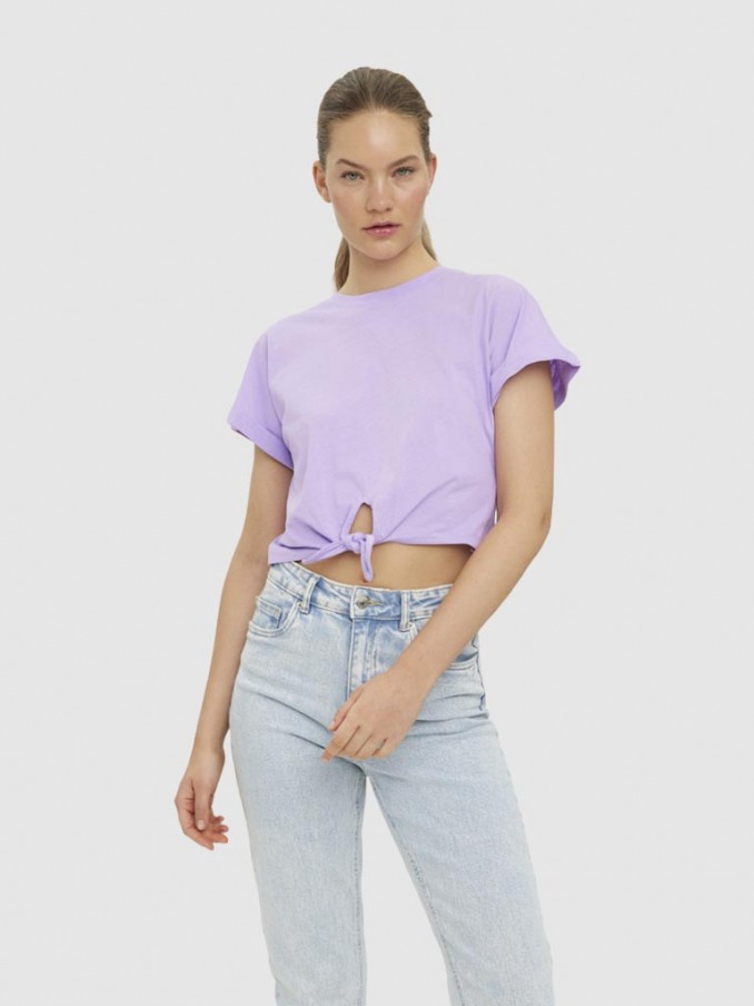 Camiseta Mujer Lila Vero Moda