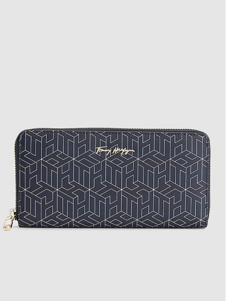 Wallet Woman Navy Blue Tommy Jeans