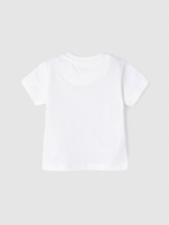 T-Shirt Baby Boy White Mayoral