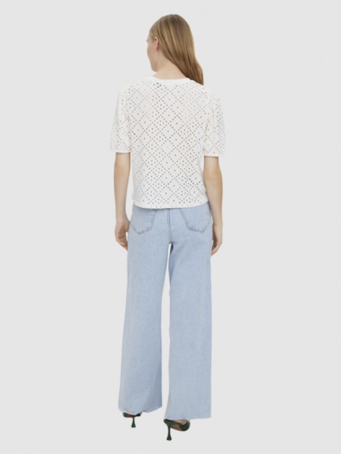 Camiseta Mujer Blanco Vero Moda