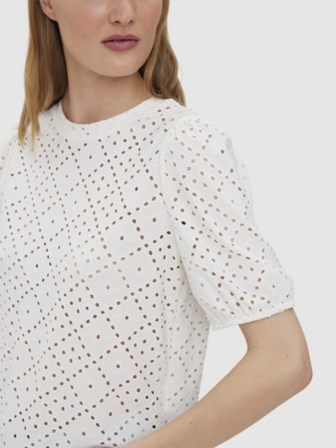 Camiseta Mujer Blanco Vero Moda