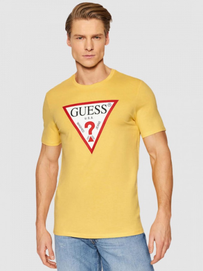 Camiseta Hombre Amarillo Guess - M1Ri71I3Z11 - M1RI71I3Z11.8 Mellmak