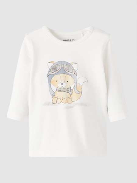 Sweatshirt Baby Boy White Name It