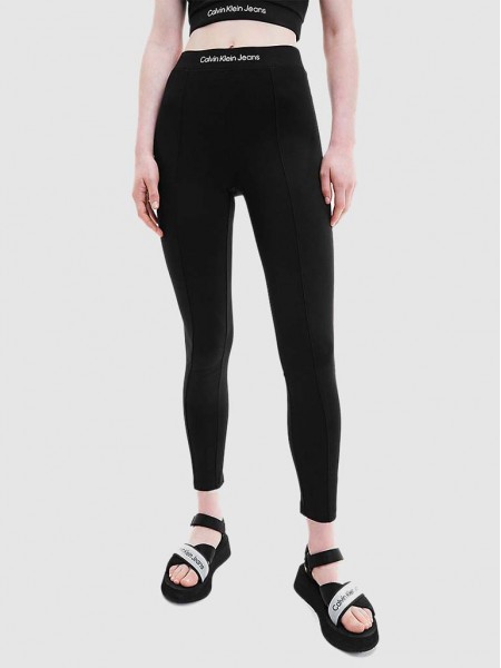 Leggings Woman Black Calvin Klein