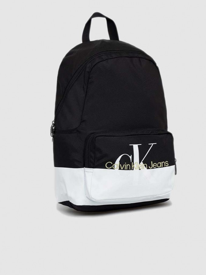 Backpack Man Black W / White Calvin Klein K50K509356 Mellmak