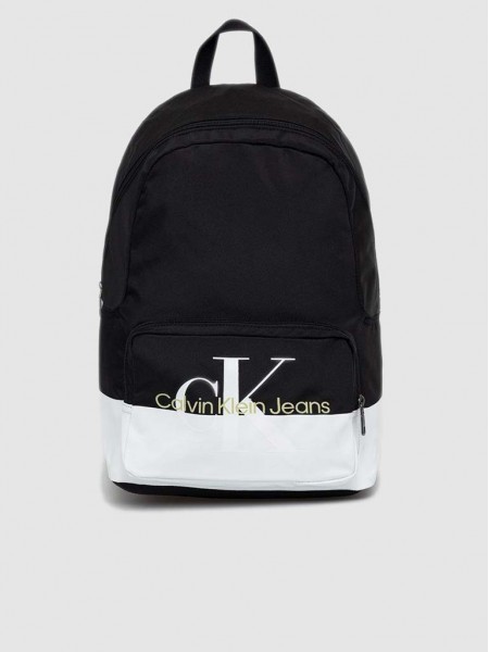 Backpack Man Black W / White Calvin Klein
