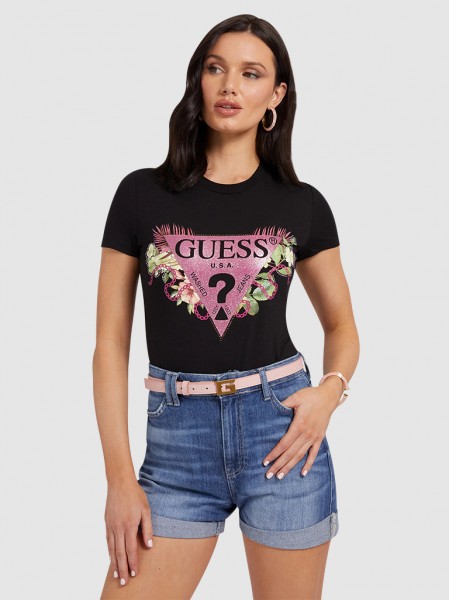 T-Shirt Mulher Floria Guess