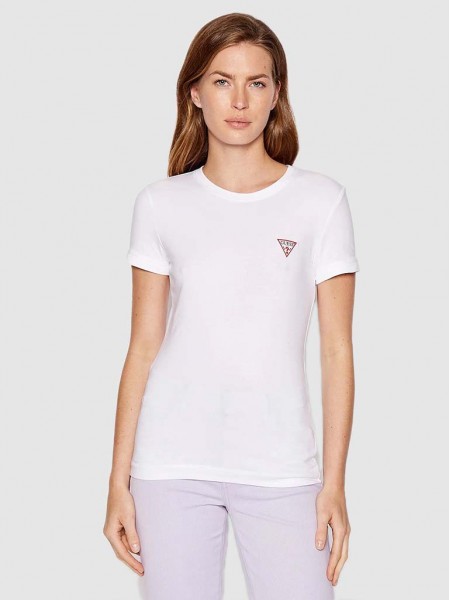 T-Shirt Mulher Mini Triangle Guess