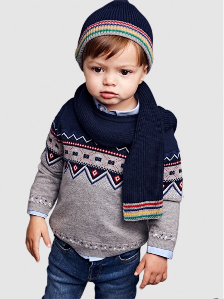 Knitwear Baby Boy Navy Blue Mayoral