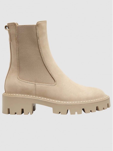 Boots Woman Beige Only
