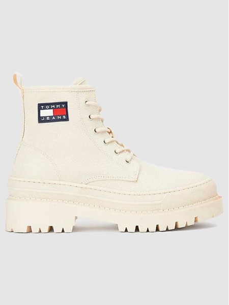 Boots Woman Beige Tommy Jeans
