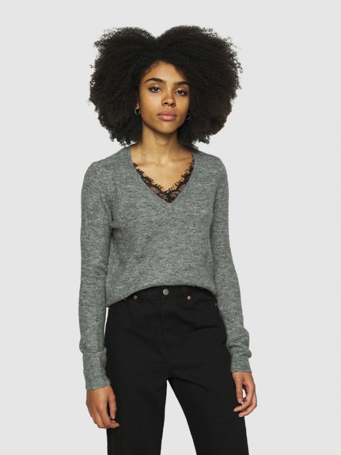 Knitwear Woman Dark Grey Vero Moda
