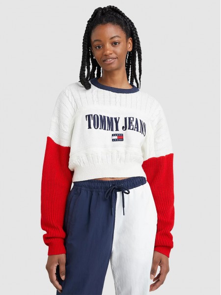 Malha Mulher Crop Archive Tommy Jeans