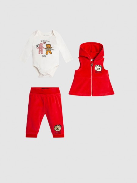 Set Baby Girl Red Guess