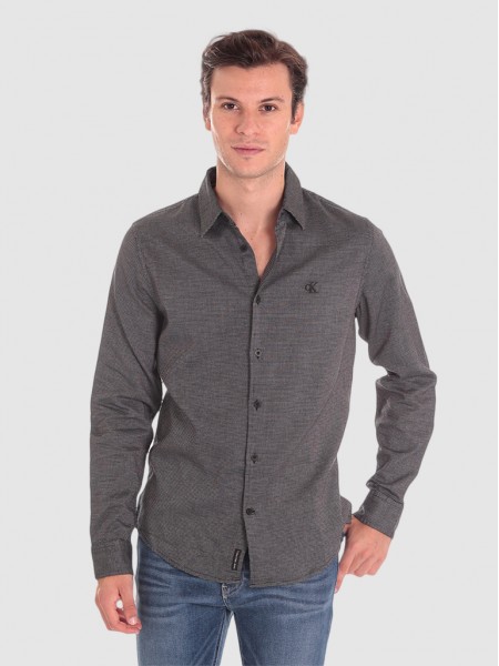 Camisa Homem Textured Calvin Klein
