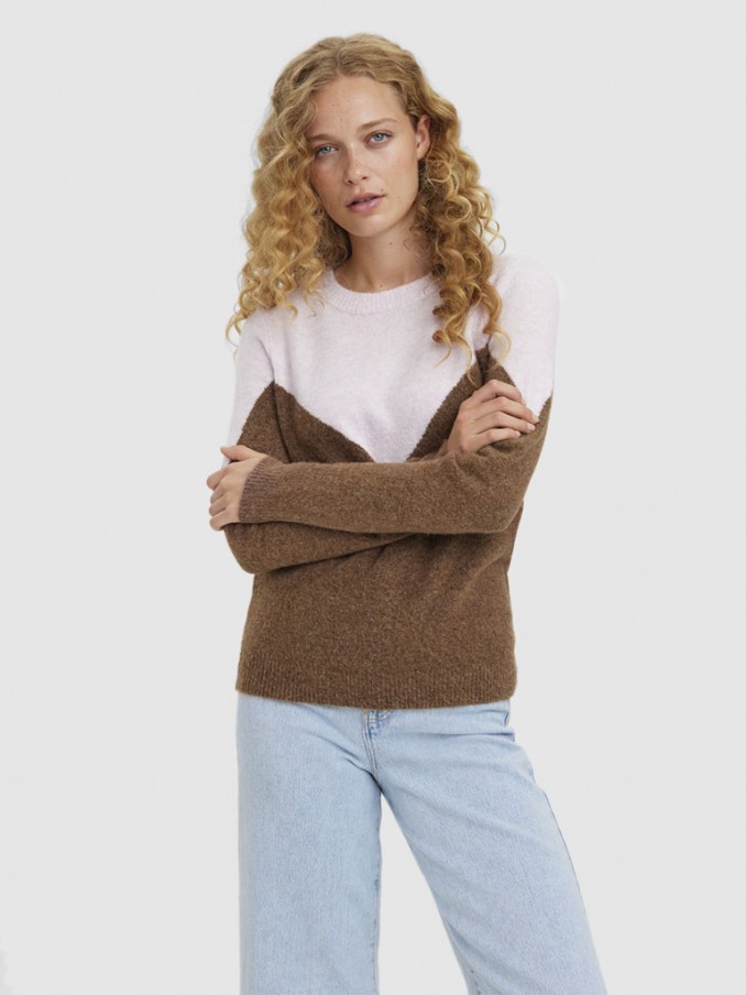 Knitwear Woman Brown Vero Moda